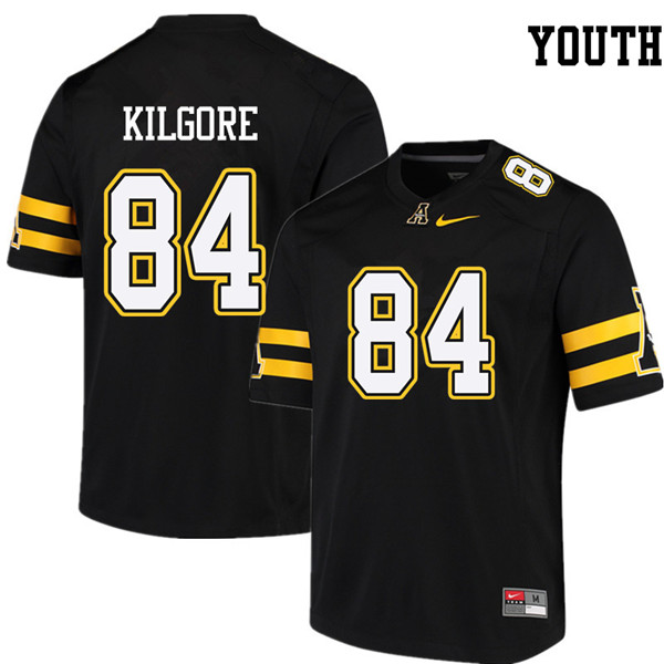 Youth #84 Daniel Kilgore Appalachian State Mountaineers College Football Jerseys Sale-Black